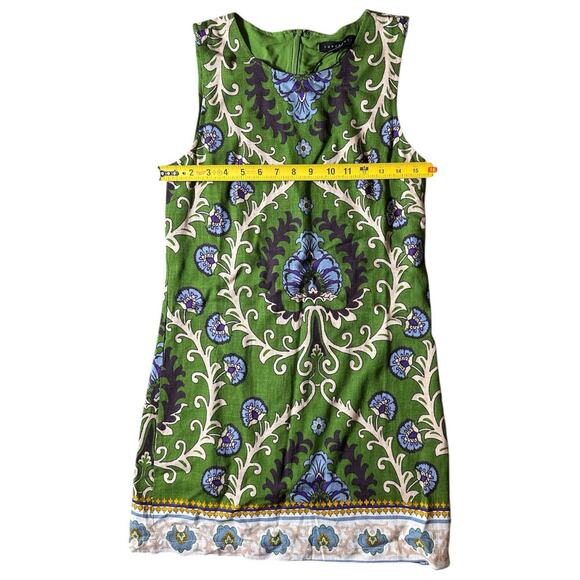Sanctuary Easy Shift Dress Mezzo Tile Print Green Size XS NWT - Picture 4 of 7